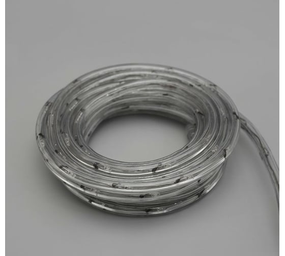 Светодиодный шнур Luazon, 10 мм, круглый, 5 м, чейзинг, 2W-LED/м-24-220V, контроллер, 8 режимов, синий 1589820