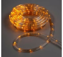 Светодиодный шнур Luazon, 10 мм, круглый, 10 м, чейзинг, 2W-LED/м-24-220V, контроллер, 8 режимов, желтый 1589830