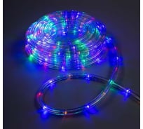 Светодиодный шнур Luazon, 10 мм, круглый, 10 м, чейзинг, 2W-LED/м-24-220V, контроллер, 8 режимов, мульти 1589824