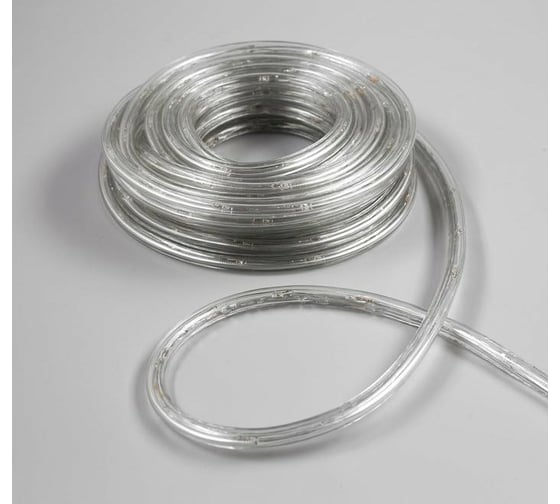 Светодиодный шнур Luazon, 10 мм, круглый, 10 м, чейзинг, 2W-LED/м-24-220V, контроллер, 8 режимов, мульти 1589824