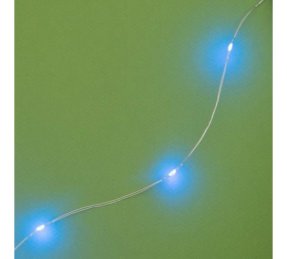 Гирлянда-нить Luazon ROSA, IP44, 20 м, темная нить, LED-200-1.2VSOLAR, 2 режима, синий 4137027