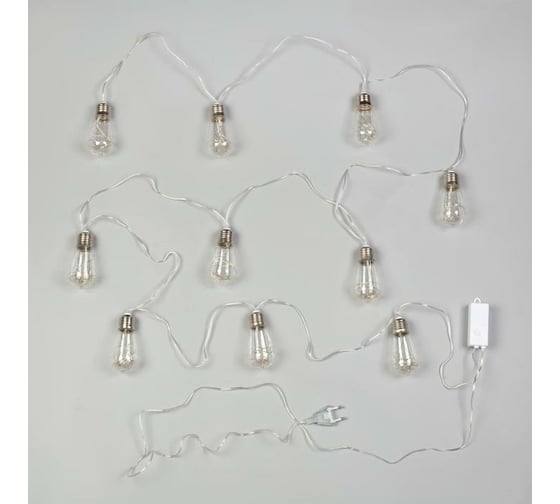 Гирлянда-нить Luazon ROSA, 3 м, лампа, 8 см, IP20, серебристая нить, LED-80-12V, 8 режимов, теплый белый 6929848