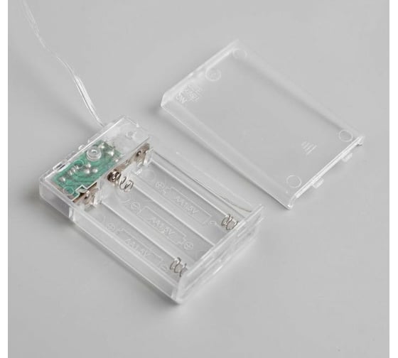 Гирлянда-нить Luazon ROSA, IP20, 5 м, черная нить, LED1608-50-4.5V, ААх3, 2 режима, мульти 5198322