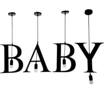 Подвесной светильник BayerLux "BABY" 4х40Вт, E27, черный 6300882