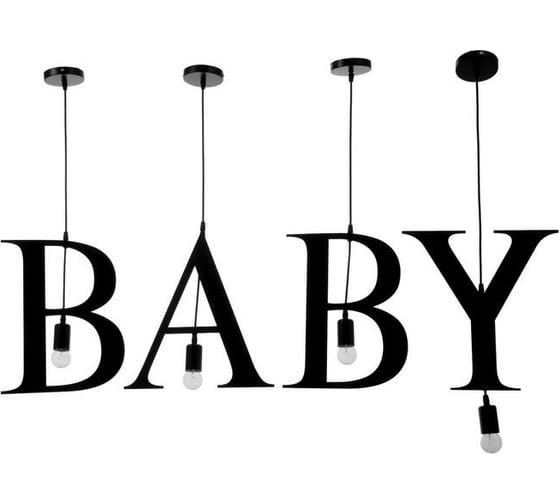 Подвесной светильник BayerLux "BABY" 4х40Вт, E27, черный 6300882 1