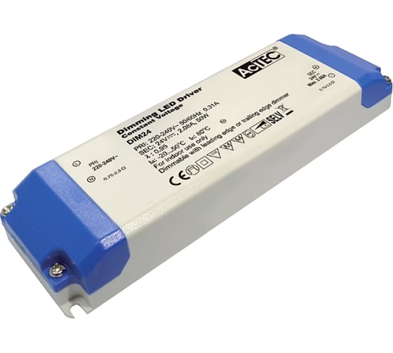 Блок питания AcTEC 24В, 100Вт, IP20, 1.4…4.2A, димм., Triac, 210x67x34мм DIM24-100