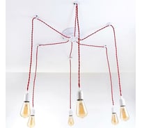 Светильник BayerLux Паук красный, 6x40W, E27, 80x80x90 см 5032056