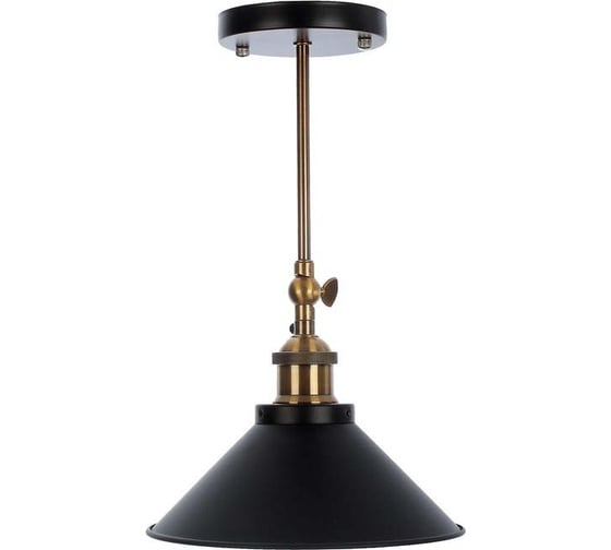 Потолочный светильник BayerLux Грегори черный 1x40W E27 22x22x15 см 2612374