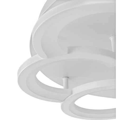 Люстра с ПДУ BayerLux "Азалия" 5xLED 112Вт 3000-6000К диммер, белый 55х55х10 см. 4524012