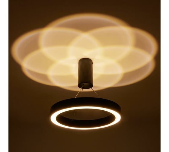 Люстра с ПДУ BayerLux "Бергамо" 45Вт 3000-6000К LED золотой d.40см 4494660