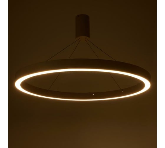 Люстра с ПДУ BayerLux "Бергамо" 80Вт 3000-6000К LED белый d.80см 4494664
