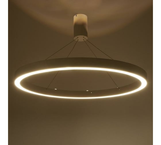 Люстра с ПДУ BayerLux "Бергамо" 80Вт 3000-6000К LED белый d.80см 4494664