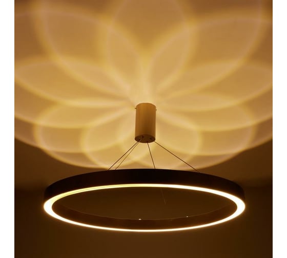 Люстра с ПДУ BayerLux "Бергамо" 80Вт 3000-6000К LED золото d.80см 4494666