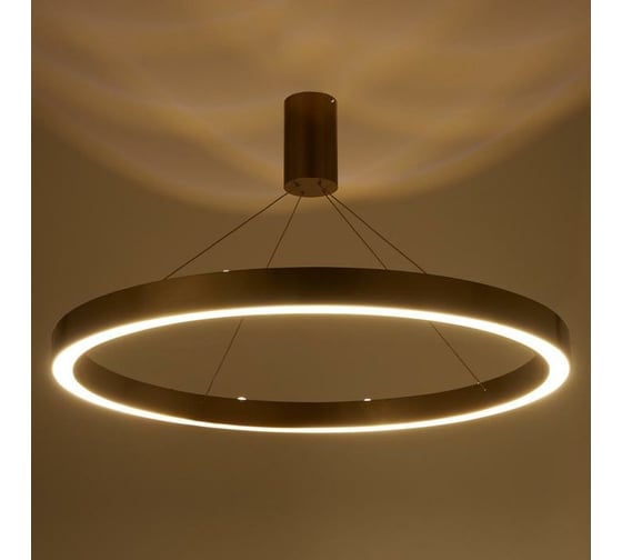 Люстра с ПДУ BayerLux "Бергамо" 80Вт 3000-6000К LED золото d.80см 4494666