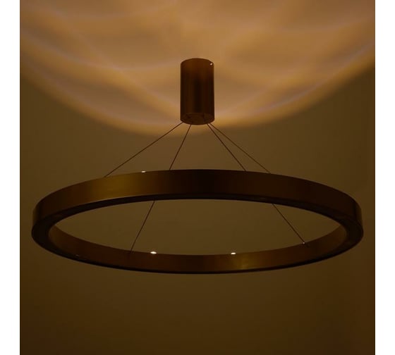 Люстра с ПДУ BayerLux "Бергамо" 80Вт 3000-6000К LED золото d.80см 4494666