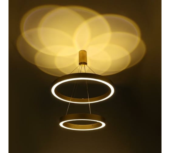 Люстра с ПДУ BayerLux "Бергамо" 90Вт 3000-6000К LED шоколадный d.40+60см 4494668