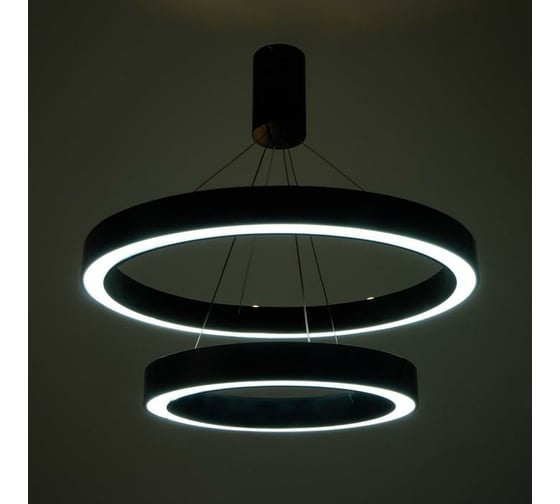 Люстра с ПДУ BayerLux "Бергамо" 90Вт 3000-6000К LED шоколадный d.40+60см 4494668