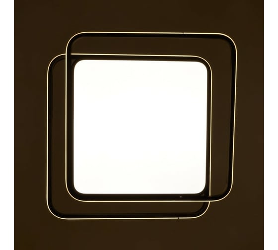 Люстра с ПДУ BayerLux "Квадро" LED 3 режима 3000-6000K 105Вт черный 56х55х7 см. 4525482