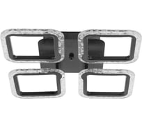 Люстра с ПДУ BayerLux 10018/4BK LED 72Вт 3000-6000К диммер, черный 38х38 см 5177723