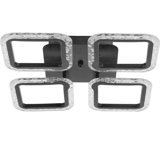 Люстра с ПДУ BayerLux 10018/4BK LED 72Вт 3000-6000К диммер, черный 38х38 см 5177723 1