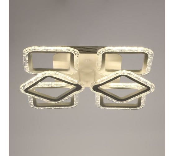Люстра с ПДУ BayerLux 10018/6WT LED 108Вт 3000-6000К диммер, белый 42х42 см 5177720 1