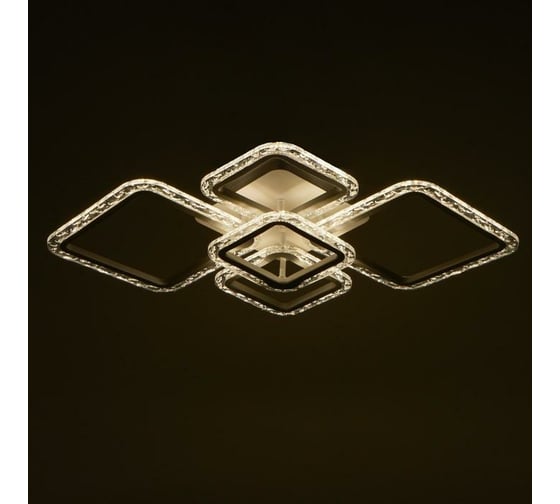 Люстра с ПДУ BayerLux 10020/5WT LED 114Вт 3000-6000К диммер, белый 71х50 см 5177728