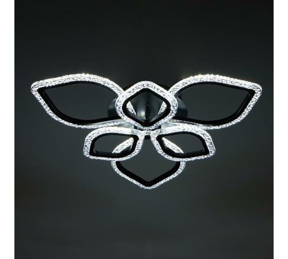Люстра с ПДУ BayerLux 10021/6BK LED 145Вт 3000-6000К диммер, черный 61х61 см 5177733