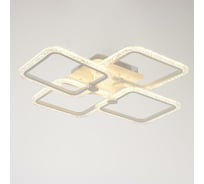 Люстра с ПДУ BayerLux 10023/4WT LED 128Вт 3000-6000К диммер, белый 55х55 см 5177760