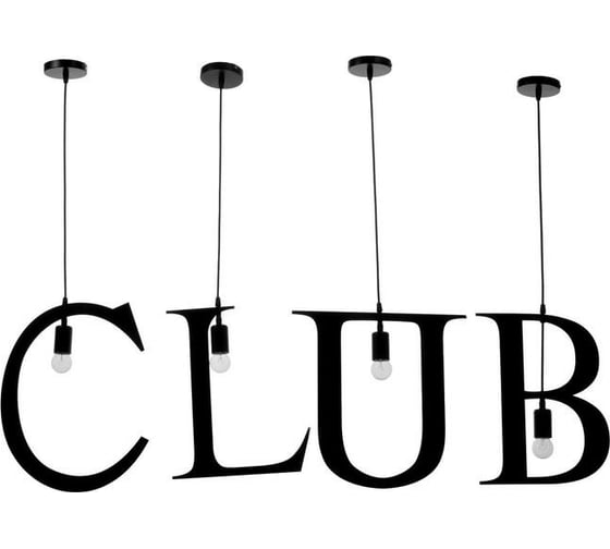 Подвесной светильник BayerLux "CLUB" 4х40Вт, E27, черный 6300876 1