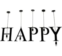 Подвесной светильник BayerLux "HAPPY" 5х40Вт, E27, черный 6300881