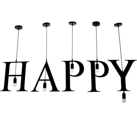 Подвесной светильник BayerLux "HAPPY" 5х40Вт, E27, черный 6300881 1