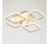 Люстра с ПДУ BayerLux 10023/4WT LED 96Вт 3000-6000К диммер, белый 52х52 см 5177758