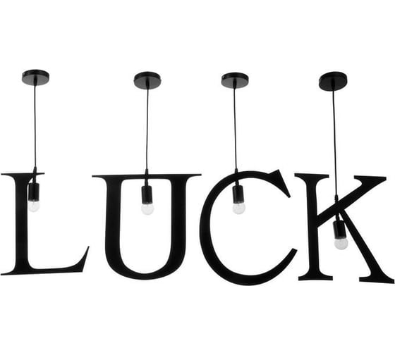 Подвесной светильник BayerLux "LUCK", 4х40Вт, E27, черный 6300878