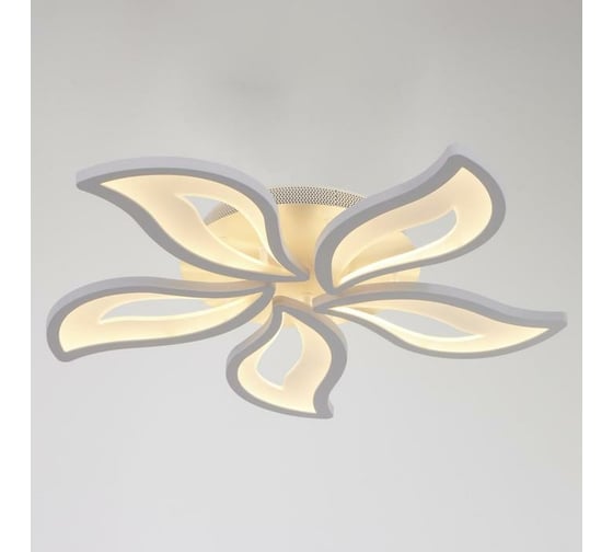 Люстра с ПДУ BayerLux 10029/5WT LED 140Вт 3000-6000К диммер, белый 75х75 см 5177766