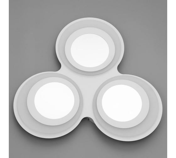 Люстра с ПДУ BayerLux 10035/3 LED 70Вт 3000-6000К диммер, 3D подсветка белый 52х52 см 5169318