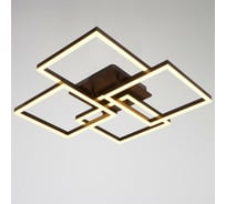 Люстра с ПДУ BayerLux 10045/4 LED 192Вт 3000-6000К диммер, кофе 65х65 см 5177790