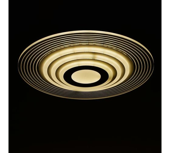 Люстра с ПДУ BayerLux 10048/1 LED 136Вт 3000-6000К диммер, белый 50х50 см 5177793