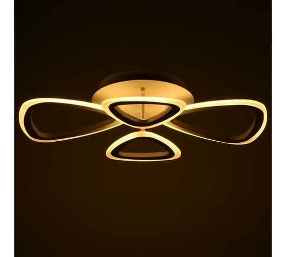 Люстра с ПДУ BayerLux 59111/4WT LED 84Вт 3000-6000К диммер, белый 61,5х38х7,5 см 5109278