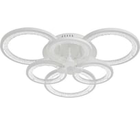 Люстра с ПДУ BayerLux 59116/6WT LED 162Вт 3000-6000К диммер, белый 65х65х10 см 5109292