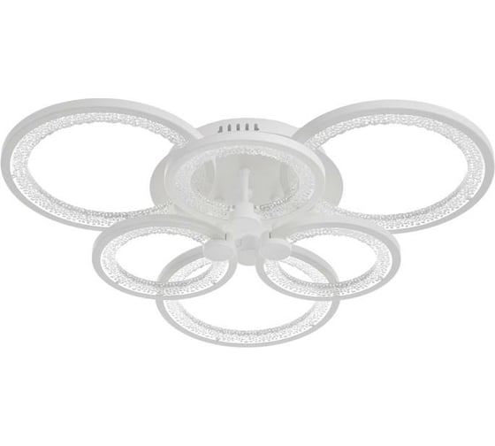 Люстра с ПДУ BayerLux 59116/6WT LED 162Вт 3000-6000К диммер, белый 65х65х10 см 5109292
