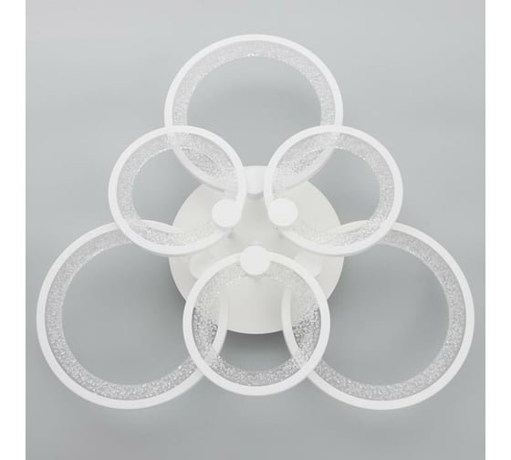 Люстра с ПДУ BayerLux 59116/6WT LED 162Вт 3000-6000К диммер, белый 65х65х10 см 5109292