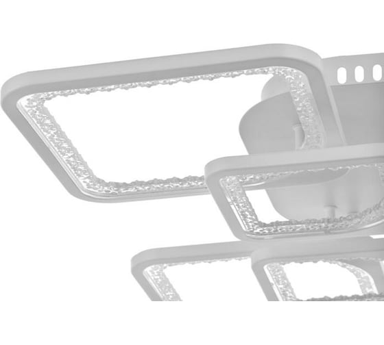 Люстра с ПДУ BayerLux 59117/8WT LED 240Вт 3000-6000К диммер, белый 55х55х10 см 5109293