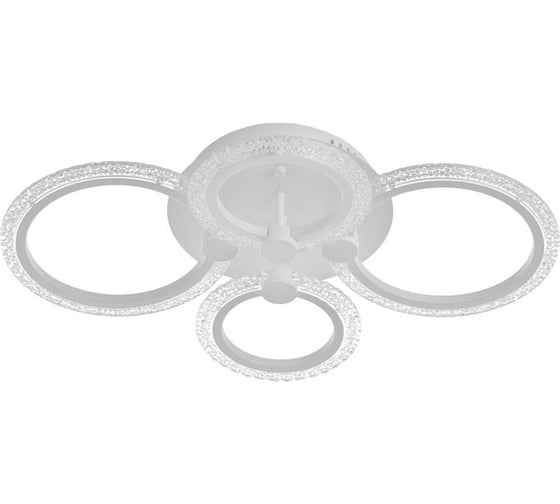 Люстра с ПДУ BayerLux 59119/4WT LED 80Вт 3000-6000К диммер, белый 60х40х10 см 5109295 1