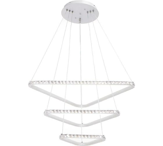 Люстра с ПДУ BayerLux 59917/3 LED 180Вт 3000-6000К белый 66х66х2,5-102 см 4908748