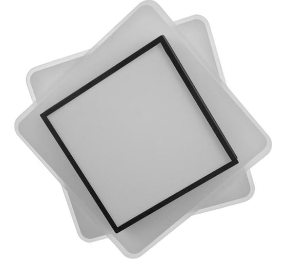 Люстра с ПДУ BayerLux 60403/1 LED 124Вт 3 режима, черный-белый 52х52х13 см 4942294