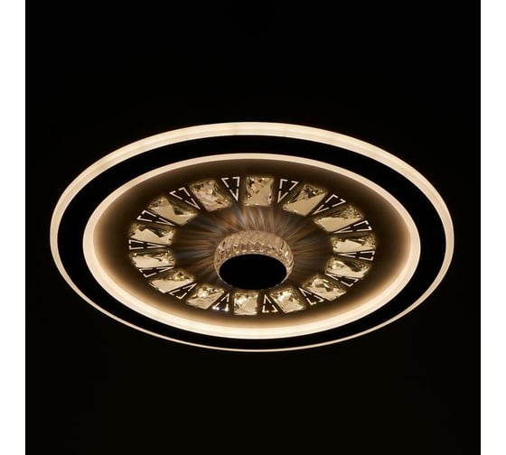 Люстра с ПДУ BayerLux 60410/1 LED 104Вт диммер, 3000-6000К кофе 48,5х48,5х8 см 4942299