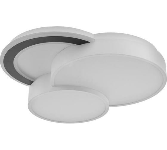 Люстра с ПДУ BayerLux 60412/1 LED 108Вт диммер, 3000-6000К белый-черный 49х49х9 см 4942301 1