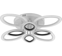 Люстра с ПДУ BayerLux 661325/8 LED 188Вт диммер, 3 режима 3000-6000К белый-черный 72,5x72,5x13 см 4679483