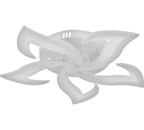 Люстра с ПДУ BayerLux 661331/5 LED 80Вт диммер, 3 режима, 3000-6000К белые 60x60x8 см 4679489