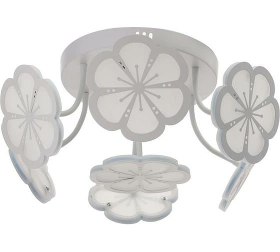 Люстра с ПДУ BayerLux 661338/7 LED 140Вт диммер, 3 режима, 3000-6000К белый 56x56x13 см 4679496